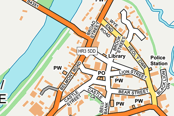 HR3 5DD map - OS OpenMap – Local (Ordnance Survey)