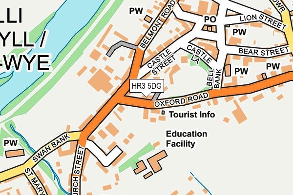 HR3 5DG map - OS OpenMap – Local (Ordnance Survey)