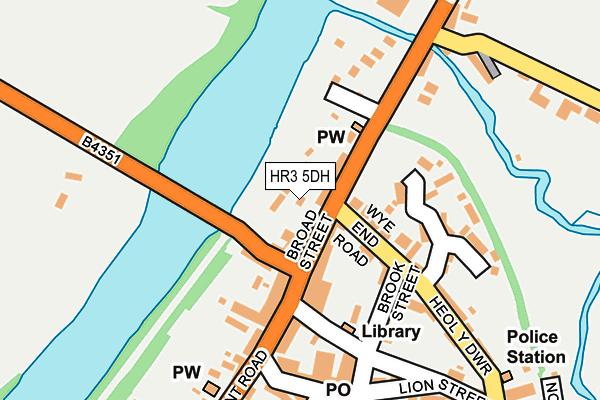HR3 5DH map - OS OpenMap – Local (Ordnance Survey)