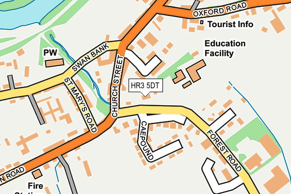 HR3 5DT map - OS OpenMap – Local (Ordnance Survey)