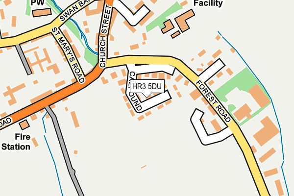 HR3 5DU map - OS OpenMap – Local (Ordnance Survey)