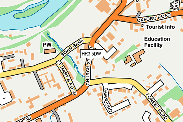 HR3 5DW map - OS OpenMap – Local (Ordnance Survey)