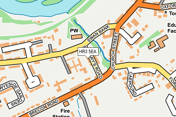 HR3 5EA map - OS OpenMap – Local (Ordnance Survey)