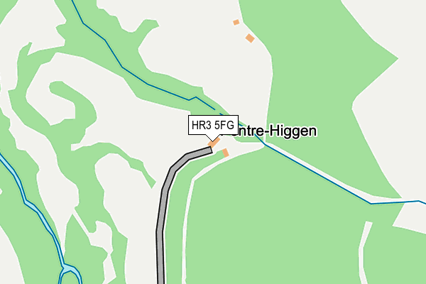 HR3 5FG map - OS OpenMap – Local (Ordnance Survey)