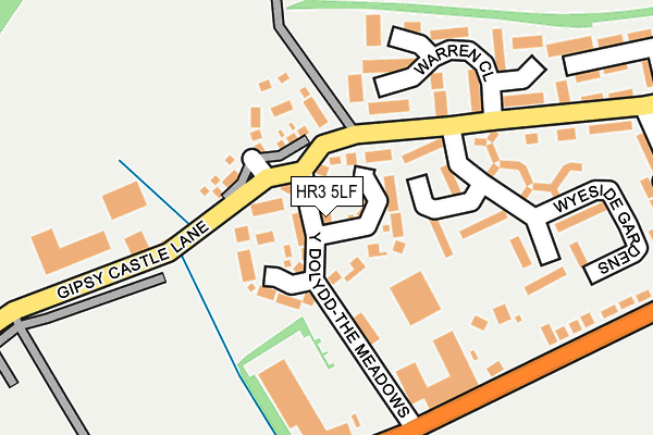 HR3 5LF map - OS OpenMap – Local (Ordnance Survey)
