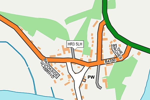 HR3 5LH map - OS OpenMap – Local (Ordnance Survey)