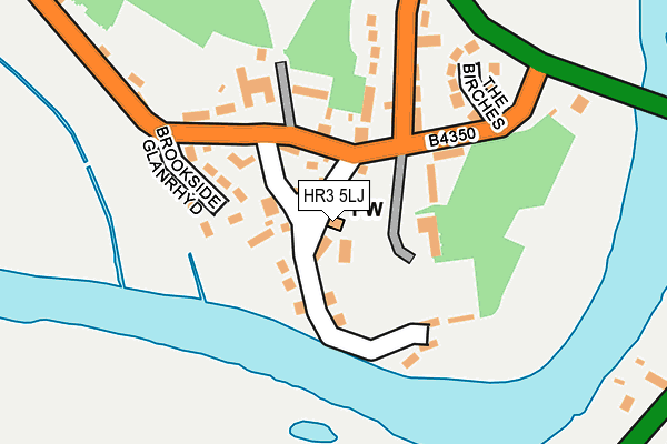 HR3 5LJ map - OS OpenMap – Local (Ordnance Survey)