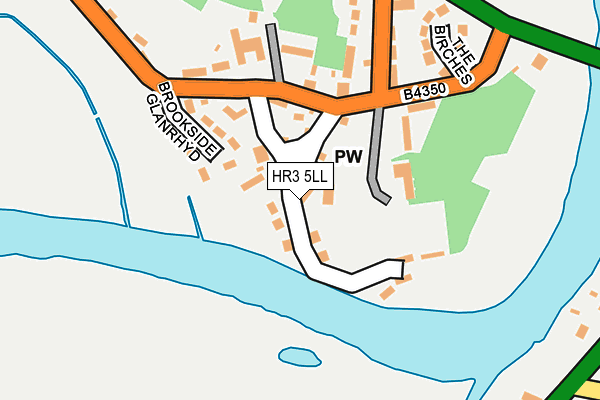 HR3 5LL map - OS OpenMap – Local (Ordnance Survey)