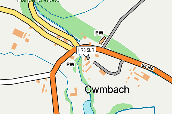HR3 5LR map - OS OpenMap – Local (Ordnance Survey)