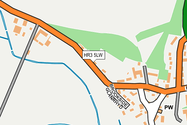 HR3 5LW map - OS OpenMap – Local (Ordnance Survey)