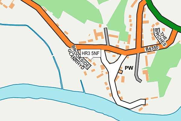 HR3 5NF map - OS OpenMap – Local (Ordnance Survey)