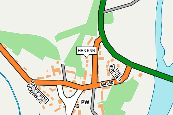HR3 5NN map - OS OpenMap – Local (Ordnance Survey)