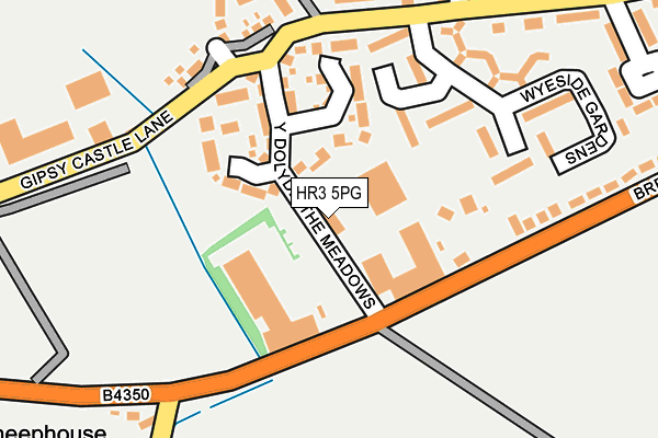 HR3 5PG map - OS OpenMap – Local (Ordnance Survey)