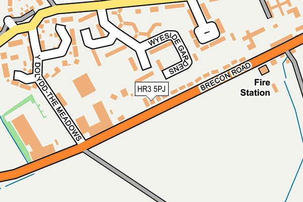 HR3 5PJ map - OS OpenMap – Local (Ordnance Survey)