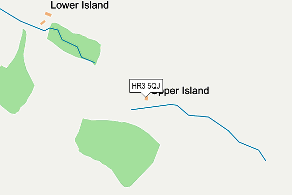 HR3 5QJ map - OS OpenMap – Local (Ordnance Survey)