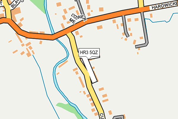 HR3 5QZ map - OS OpenMap – Local (Ordnance Survey)