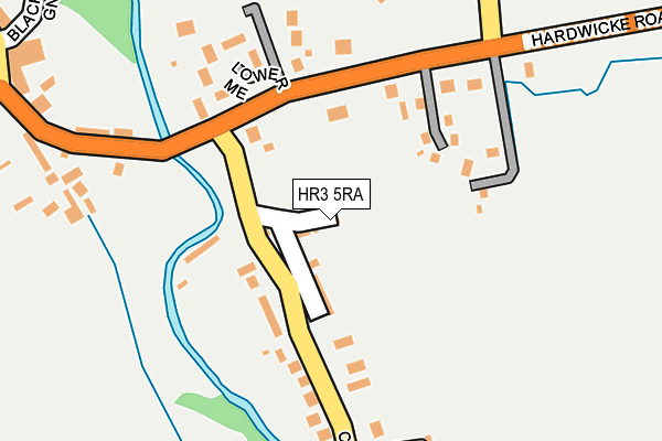 HR3 5RA map - OS OpenMap – Local (Ordnance Survey)