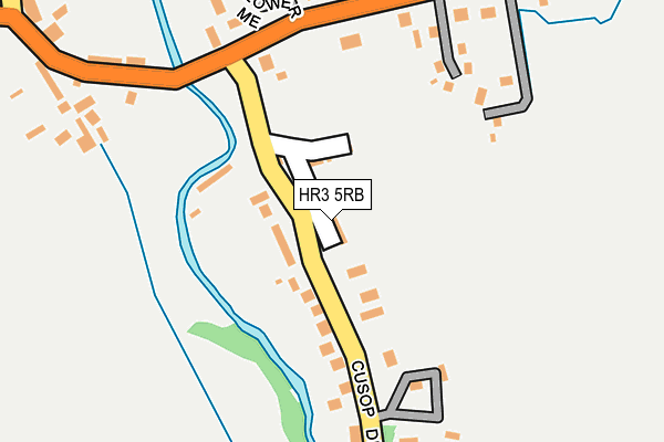 HR3 5RB map - OS OpenMap – Local (Ordnance Survey)
