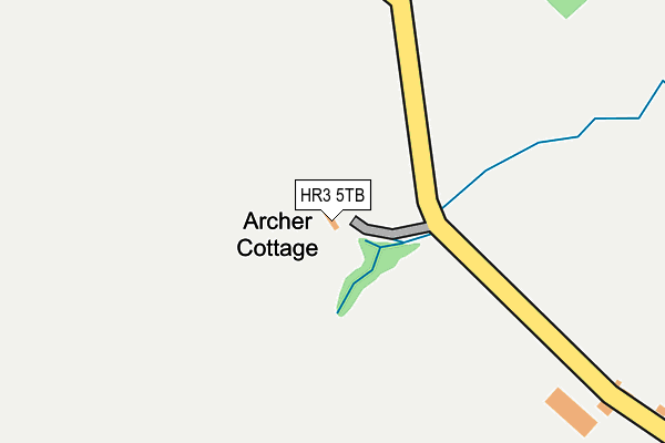HR3 5TB map - OS OpenMap – Local (Ordnance Survey)