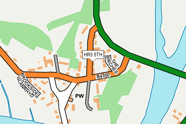 HR3 5TH map - OS OpenMap – Local (Ordnance Survey)