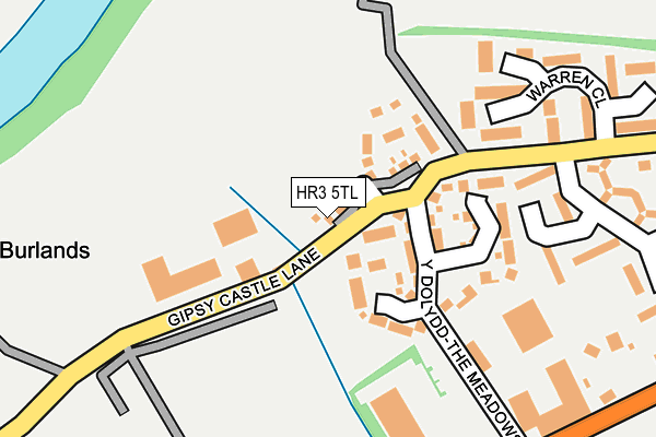 HR3 5TL map - OS OpenMap – Local (Ordnance Survey)