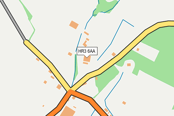 HR3 6AA map - OS OpenMap – Local (Ordnance Survey)