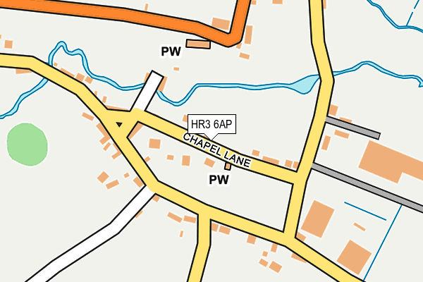 HR3 6AP map - OS OpenMap – Local (Ordnance Survey)