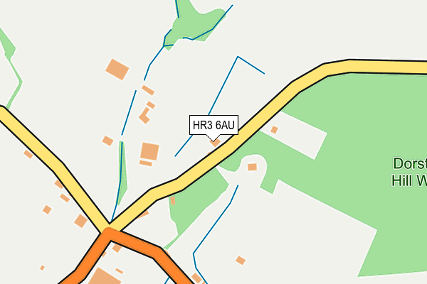 HR3 6AU map - OS OpenMap – Local (Ordnance Survey)