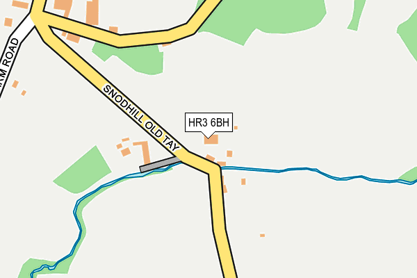 HR3 6BH map - OS OpenMap – Local (Ordnance Survey)