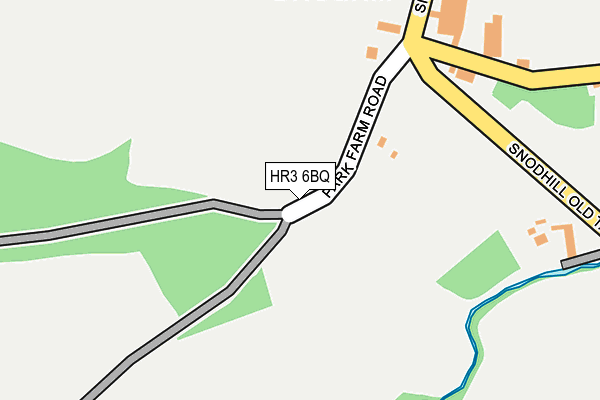 HR3 6BQ map - OS OpenMap – Local (Ordnance Survey)