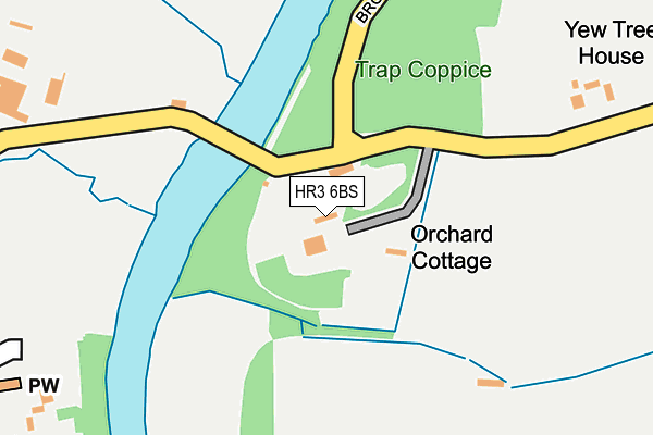 HR3 6BS map - OS OpenMap – Local (Ordnance Survey)