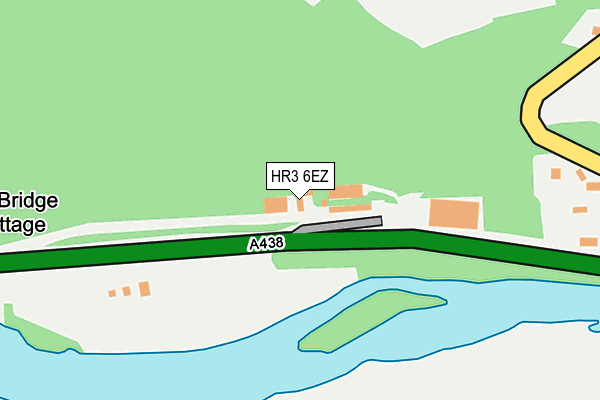 HR3 6EZ map - OS OpenMap – Local (Ordnance Survey)