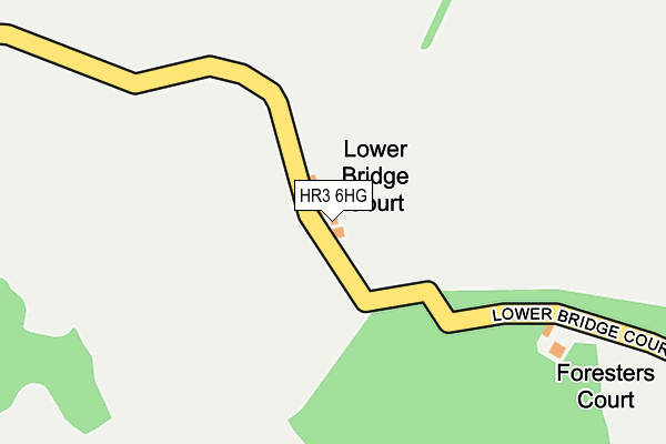 HR3 6HG map - OS OpenMap – Local (Ordnance Survey)