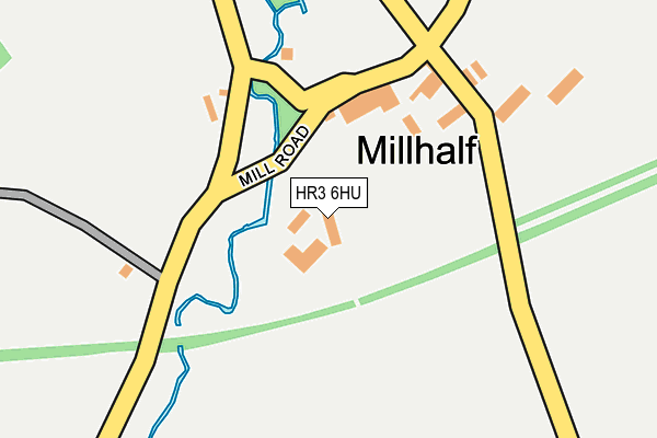 HR3 6HU map - OS OpenMap – Local (Ordnance Survey)