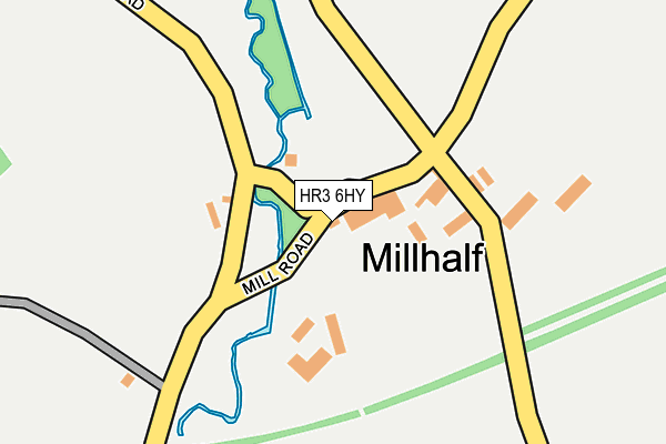 HR3 6HY map - OS OpenMap – Local (Ordnance Survey)