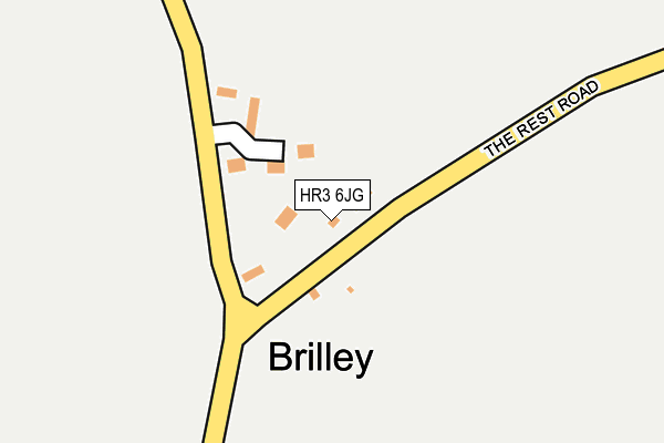 HR3 6JG map - OS OpenMap – Local (Ordnance Survey)