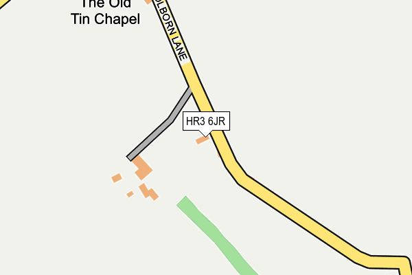 HR3 6JR map - OS OpenMap – Local (Ordnance Survey)