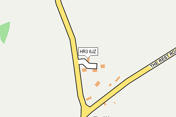 HR3 6JZ map - OS OpenMap – Local (Ordnance Survey)