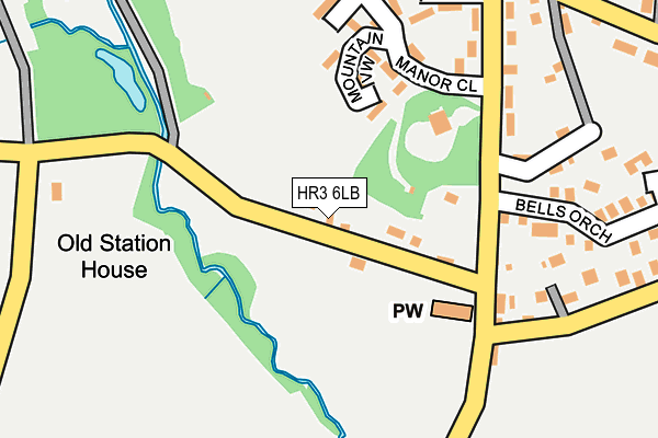 HR3 6LB map - OS OpenMap – Local (Ordnance Survey)