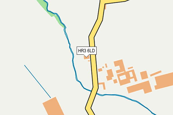 HR3 6LD map - OS OpenMap – Local (Ordnance Survey)