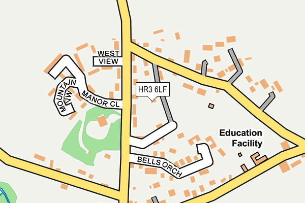 HR3 6LF map - OS OpenMap – Local (Ordnance Survey)
