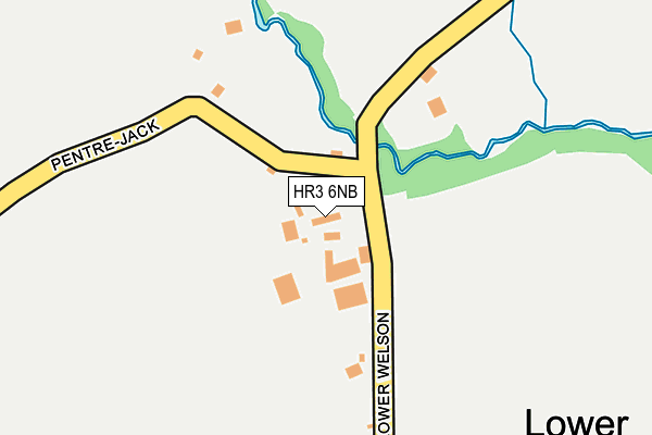 HR3 6NB map - OS OpenMap – Local (Ordnance Survey)