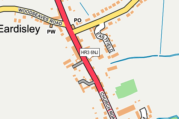 HR3 6NJ map - OS OpenMap – Local (Ordnance Survey)