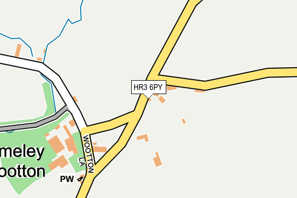 HR3 6PY map - OS OpenMap – Local (Ordnance Survey)