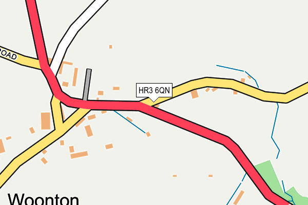HR3 6QN map - OS OpenMap – Local (Ordnance Survey)