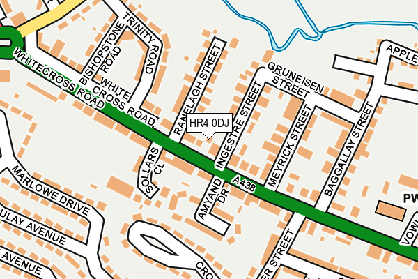HR4 0DJ map - OS OpenMap – Local (Ordnance Survey)
