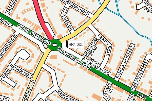 HR4 0DL map - OS OpenMap – Local (Ordnance Survey)