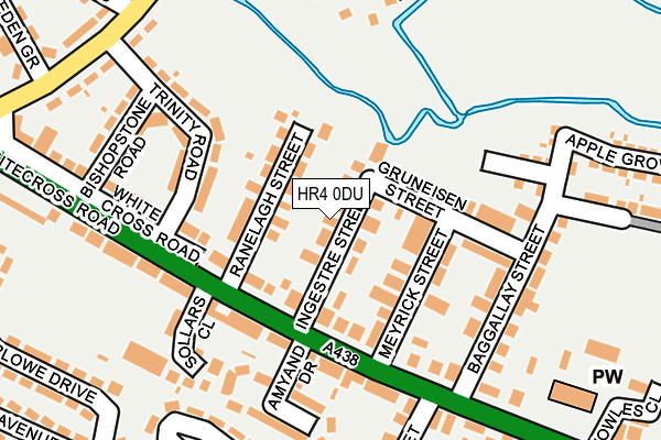 HR4 0DU map - OS OpenMap – Local (Ordnance Survey)
