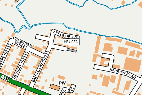 HR4 0EA map - OS OpenMap – Local (Ordnance Survey)