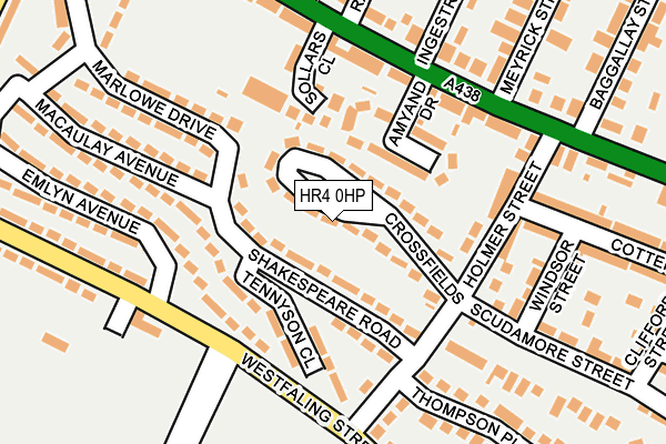 HR4 0HP map - OS OpenMap – Local (Ordnance Survey)